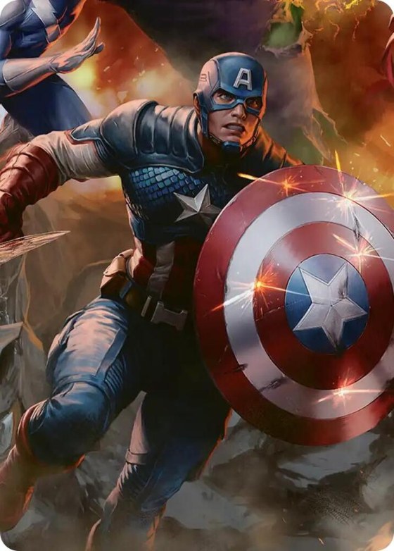 Captain America, Unbowed Art Card - Normal Captain America Unbowed