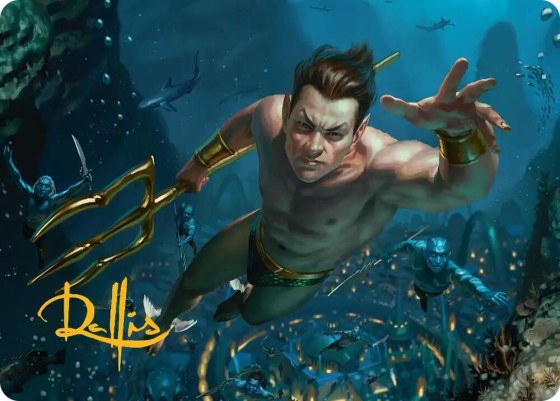 Namor the Sub-Mariner Art Card - Gold Stamped Signature