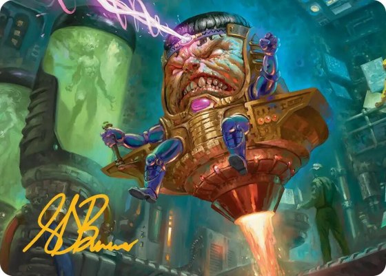 M.O.D.O.K. Art Card - Gold Stamped Signature