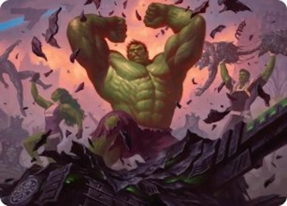 HULK SMASH! Art Card - Normal Hulk Smash Art Card