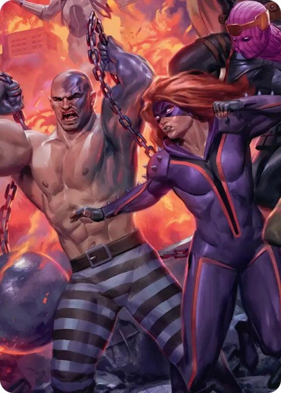 Absorbing Man and Titania Art Card - Normal Absorbing Man And Titan