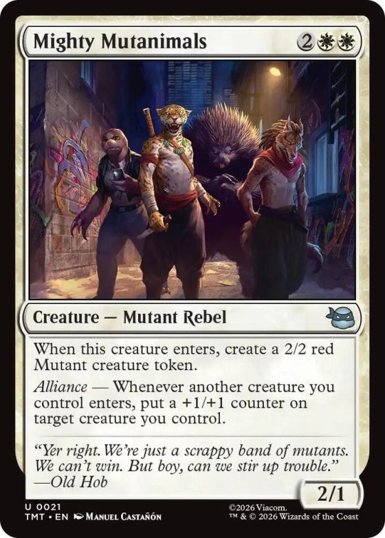 Mighty Mutanimals - Foil