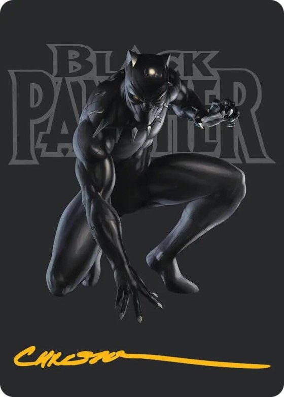 Black Panther, Hope Enduring Art Card - Gold Stamped Signature
