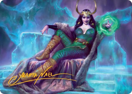 Lady Loki, Agent of Chaos Art Card - Gold Stamped Signature