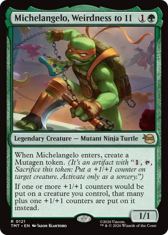 Michelangelo, Weirdness to 11 - Foil
