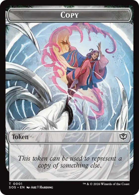 Copy // Spirit (0010) Double-Sided Token - Foil