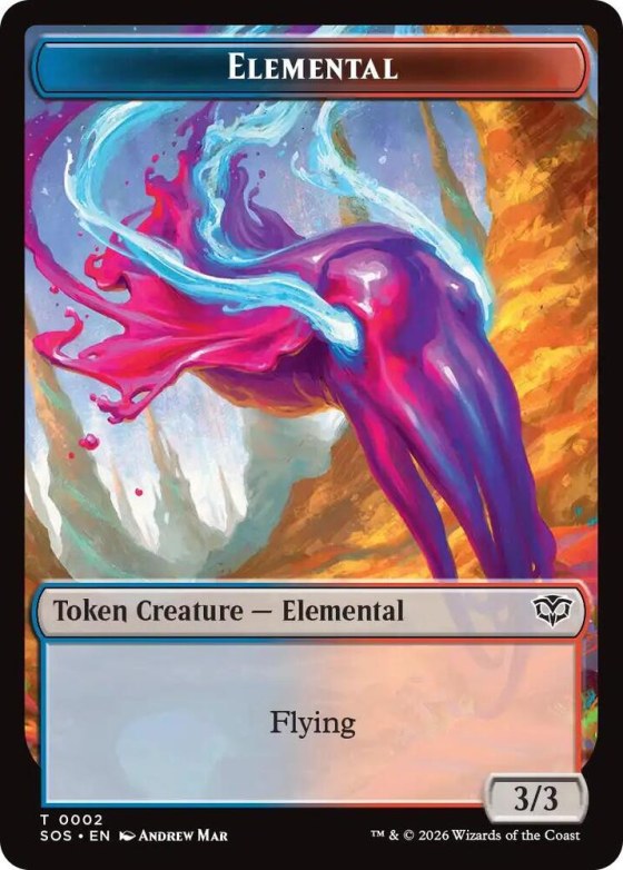 Elemental (0002) // Treasure Double-Sided Token - Foil
