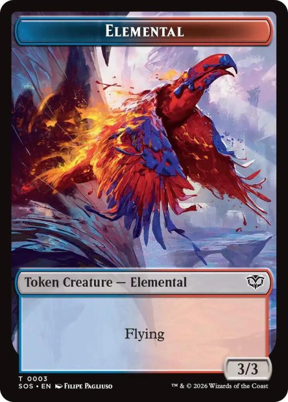 Elemental (0003) // Treasure Double-Sided Token - Foil
