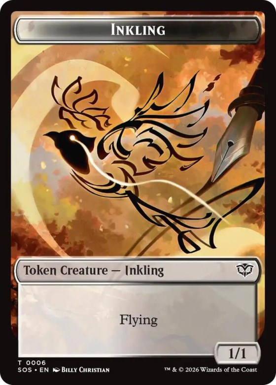 Inkling (0006) // Spirit (0010) Double-Sided Token - Foil