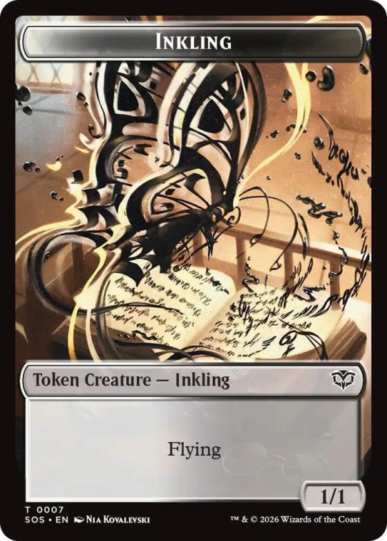 Inkling (0007) // Spirit (0011) Double-Sided Token - Foil