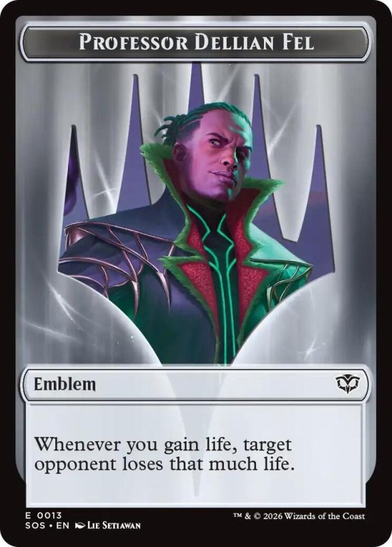 Emblem - Professor Dellian Fel // Pest (0008) Double-Sided Token - Foil