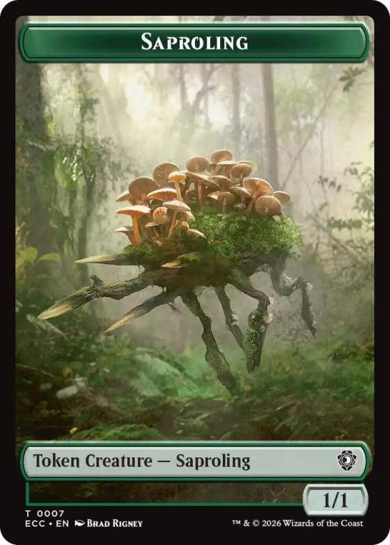 Saproling // Scarecrow Double-Sided Token - Foil