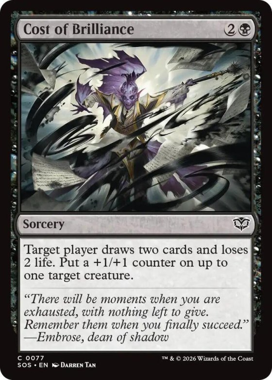 Cost of Brilliance - Foil
