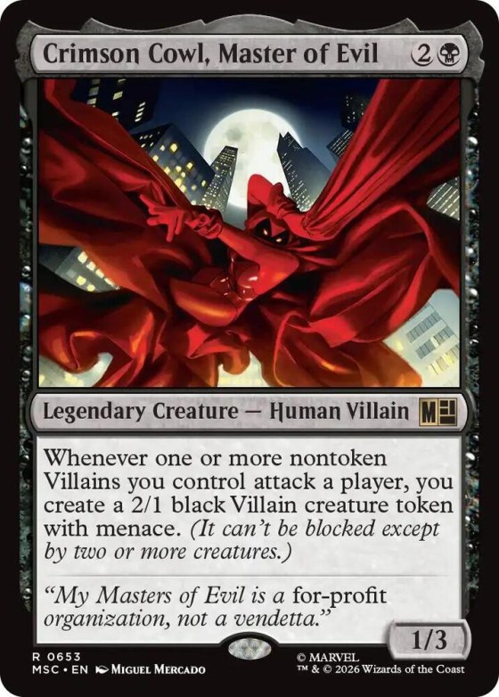 Crimson Cowl, Master of Evil - Foil