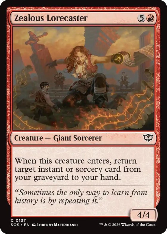Zealous Lorecaster - Foil