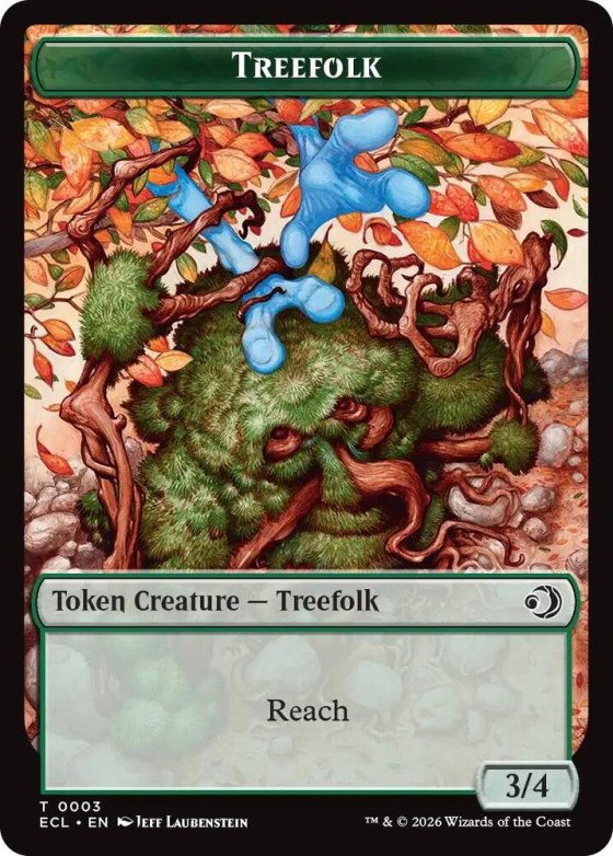 Treefolk // Goblin Double-Sided Token - Foil