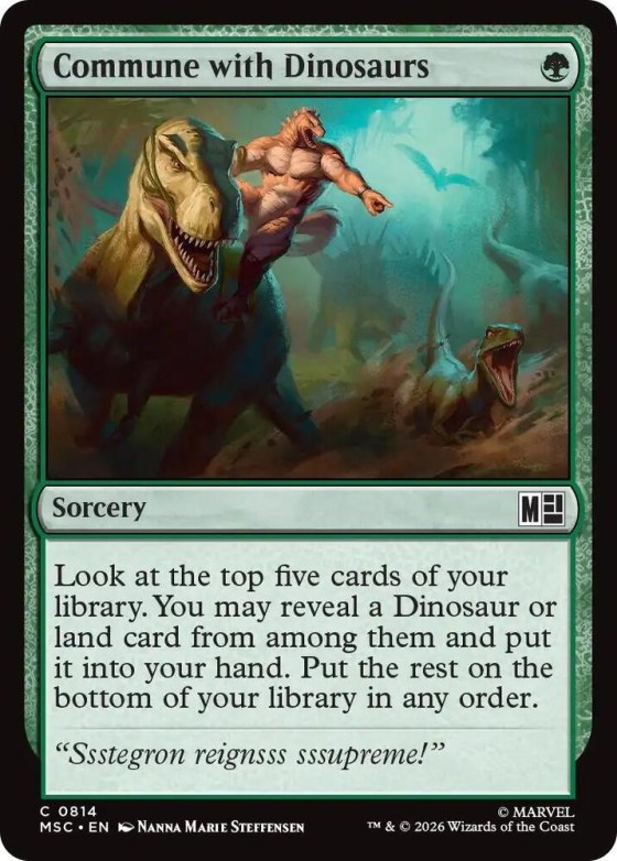 Commune with Dinosaurs - Foil