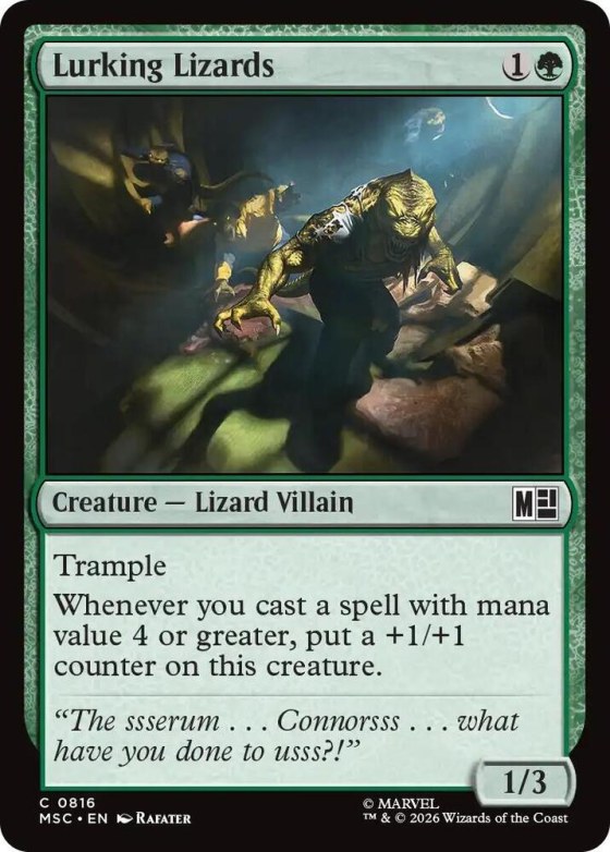 Lurking Lizards - Foil