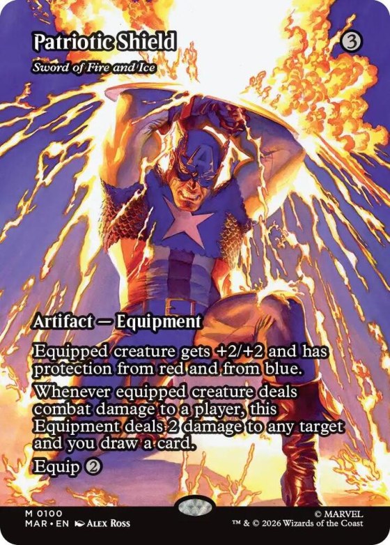 Patriotic Shield - Sword of Fire and Ice - Foil