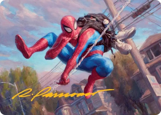 Spider-Man, Web-Slinger Art Card - Gold Stamped Signature