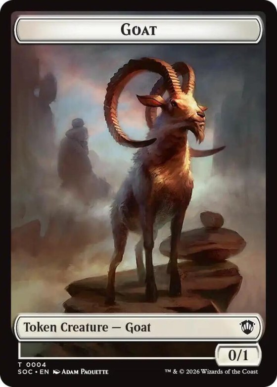 Goat // Fungus Beast Double-Sided Token - Foil