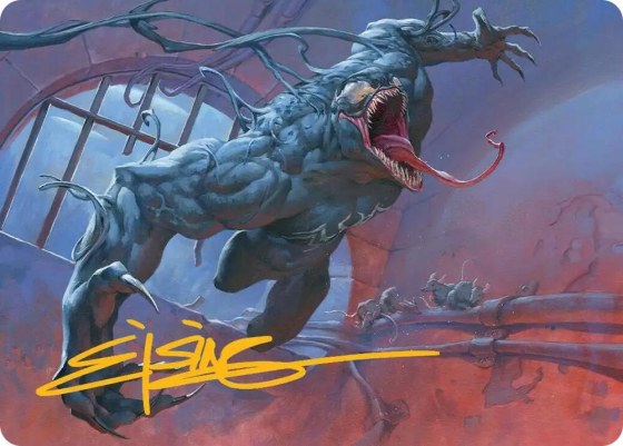 Venom, Evil Unleashed Art Card - Gold Stamped Signature