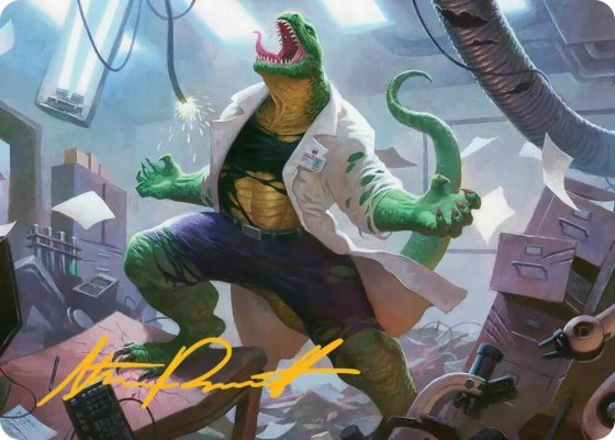 Lizard, Connors's Curse Art Card - Gold Stamped Signature
