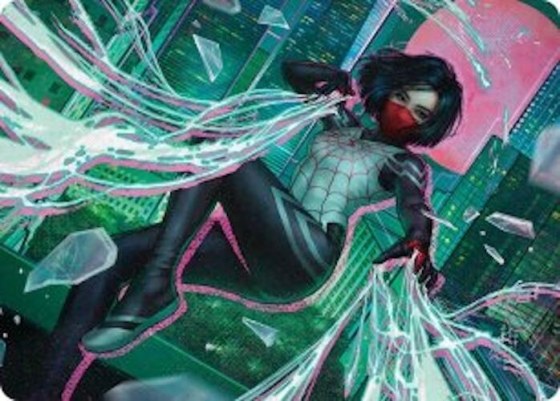 Silk, Web Weaver Art Card