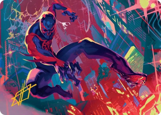 Spider-Man 2099 Art Card - Gold Stamped Signature