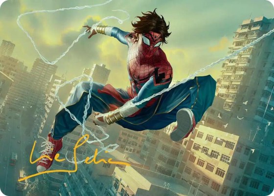 Spider-Man India Art Card - Gold Stamped Signature