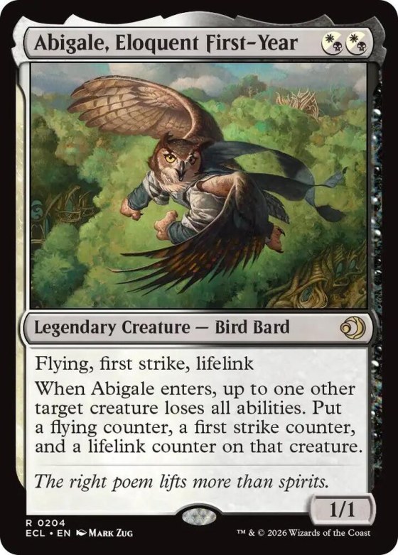 Abigale, Eloquent First-Year - Foil
