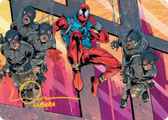 Scarlet Spider, Ben Reilly Art Card - Gold Stamped Signature
