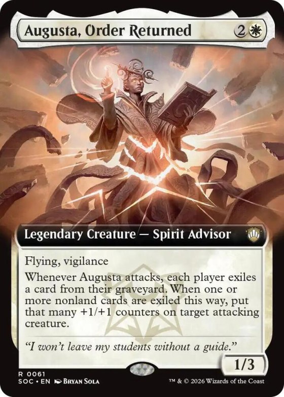 Augusta, Order Returned
