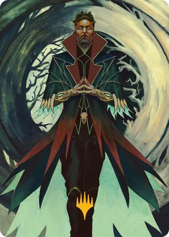 Professor Dellian Fel Art Card - Gold Stamped Planeswalker Symb
