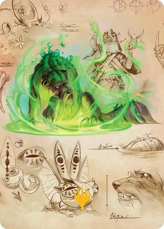 Germination Practicum Art Card - Gold Stamped Planeswalker Symb