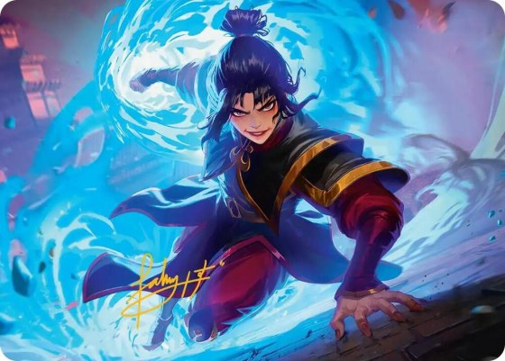 Fire Lord Azula Art Card - Gold Stamped Signature