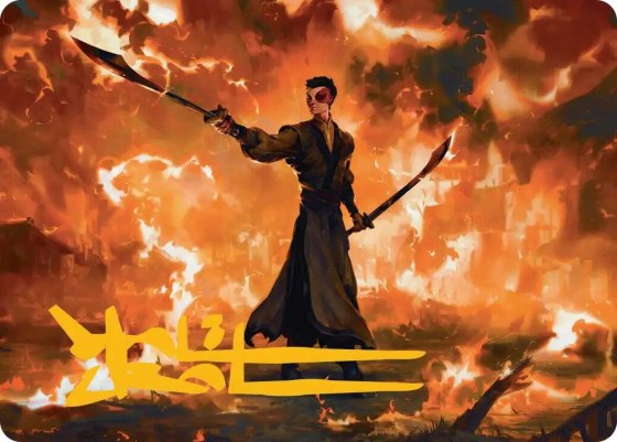 Zuko, Conflicted Art Card - Gold Stamped Signature