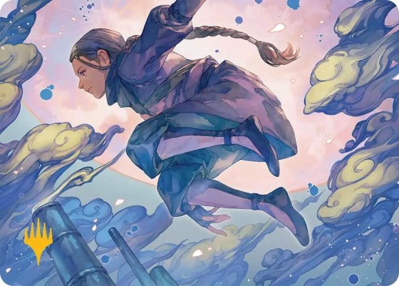 Katara, Seeking Revenge Art Card - Gold Stamped Planeswalker Symb