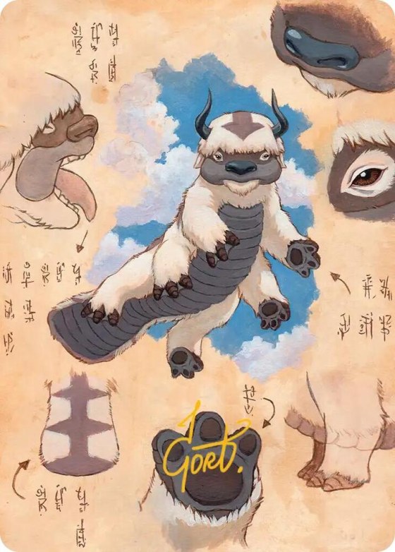 Appa, Steadfast Guardian Art Card - Gold Stamped Signature