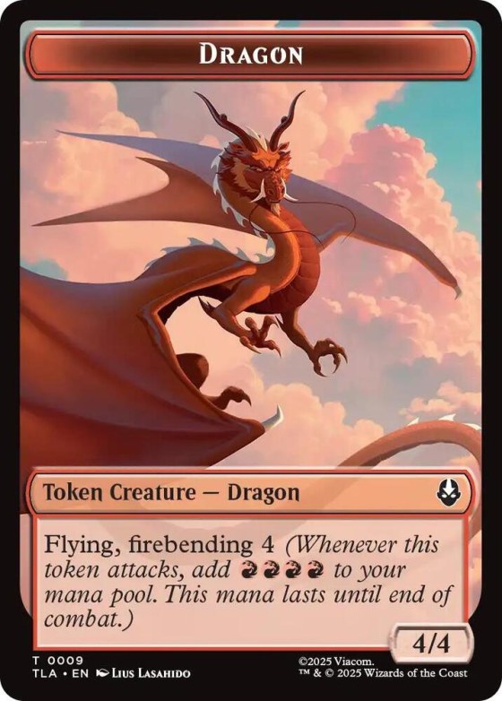 Dragon // Food (0019) Double-Sided Token - Foil