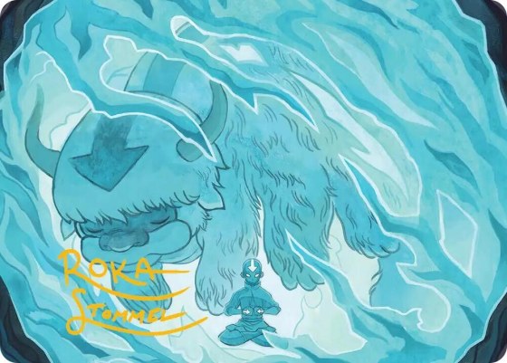 Aang's Iceberg 2 Art Card - Gold Stamped Signature