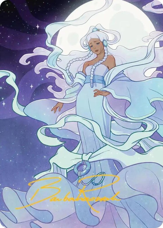Yue, the Moon Spirit 2 Art Card - Gold Stamped Signature