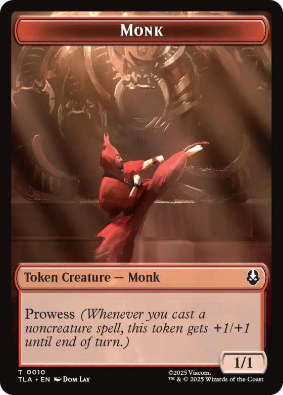 Monk // Food (0021) Double-Sided Token - Foil