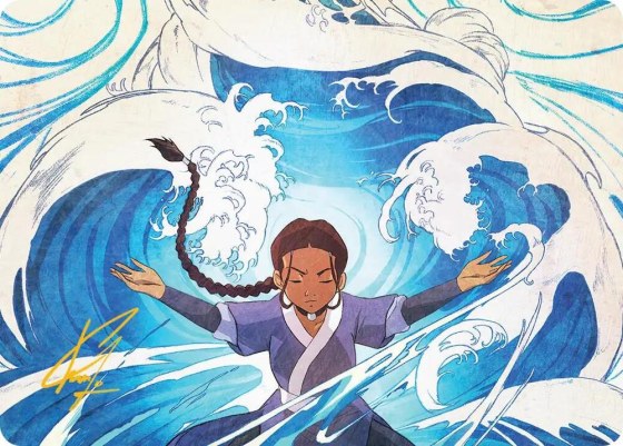 Katara, Water Tribe's Hope Art Card - Gold Stamped Signature