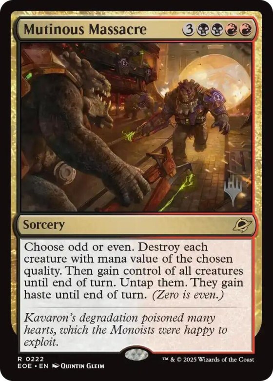 Mutinous Massacre - Foil
