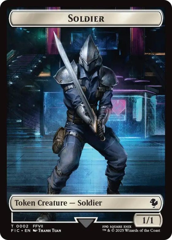 Soldier // Rebel Double-Sided Token - Surge Foil