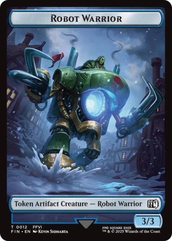 Robot Warrior // Copy (0001) Double-Sided Token