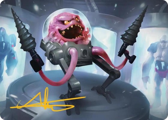 Krang, Master Mind Art Card - Gold Stamped Signature