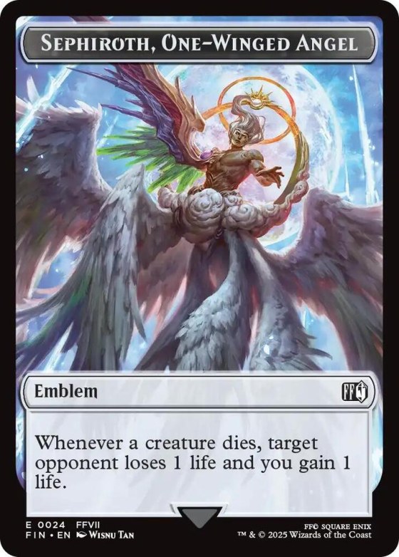 Emblem - Sephiroth, One-Winged Angel // Robot Warrior Double-Sided Token - Foil