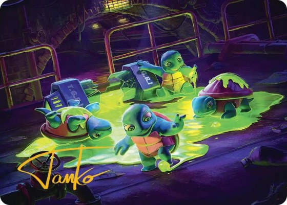 The Ooze Art Card - Gold Stamped Signature